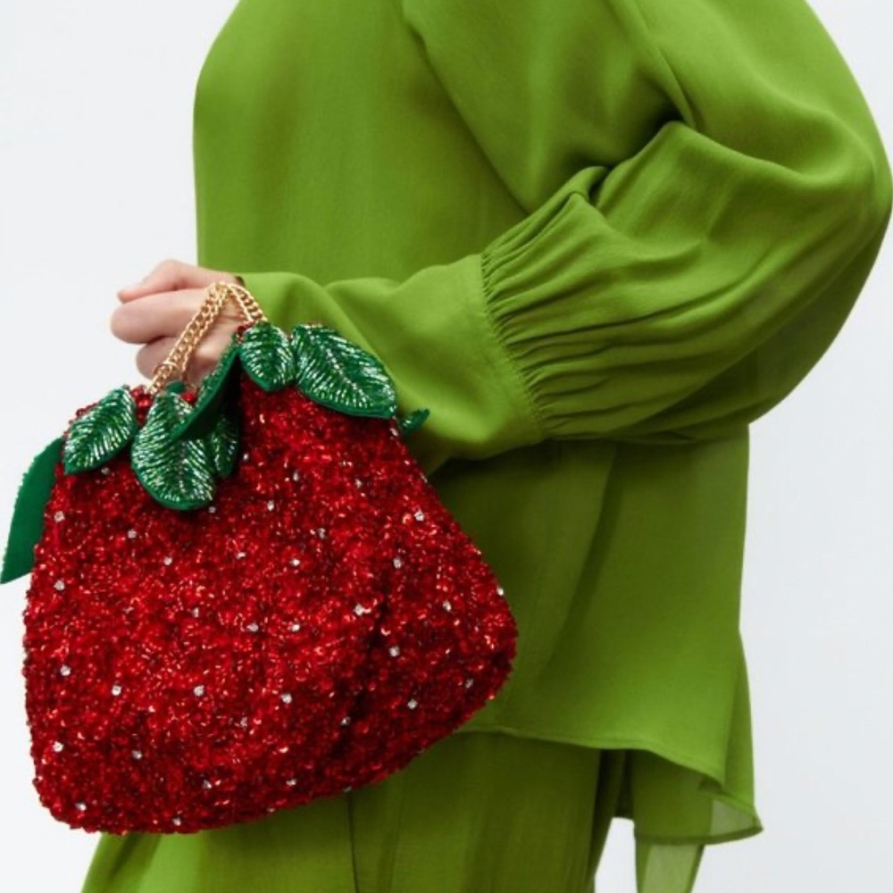 Zara Strawberry Sequin Bag